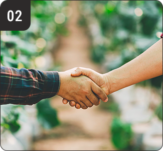 生産者ネットワークを活かした安定供給